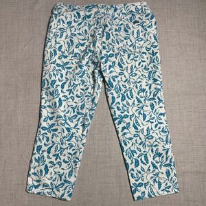 Floral Blue and White Women's Pants